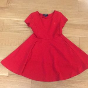 Little girls red dress